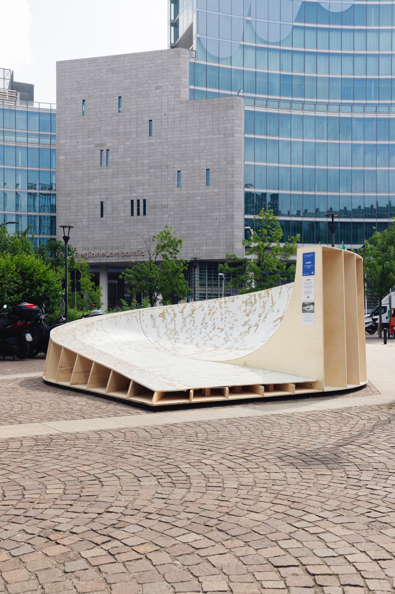 CORPO installation by Alessandro Scandurra at Milano Design Week 2026, built from rComposite